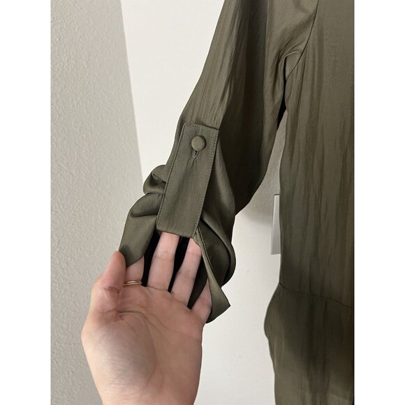 Babaton Olive Green Long Jacket - Picture 6 of 16